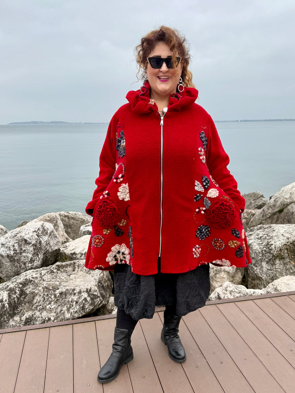CAPPOTTO LANA COTTA KARLSTAD ROSSO