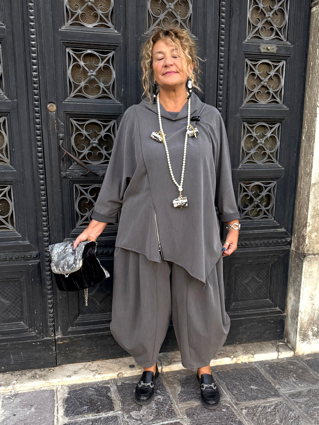 BLUSA/ CASACCA NIRA GRIGIA