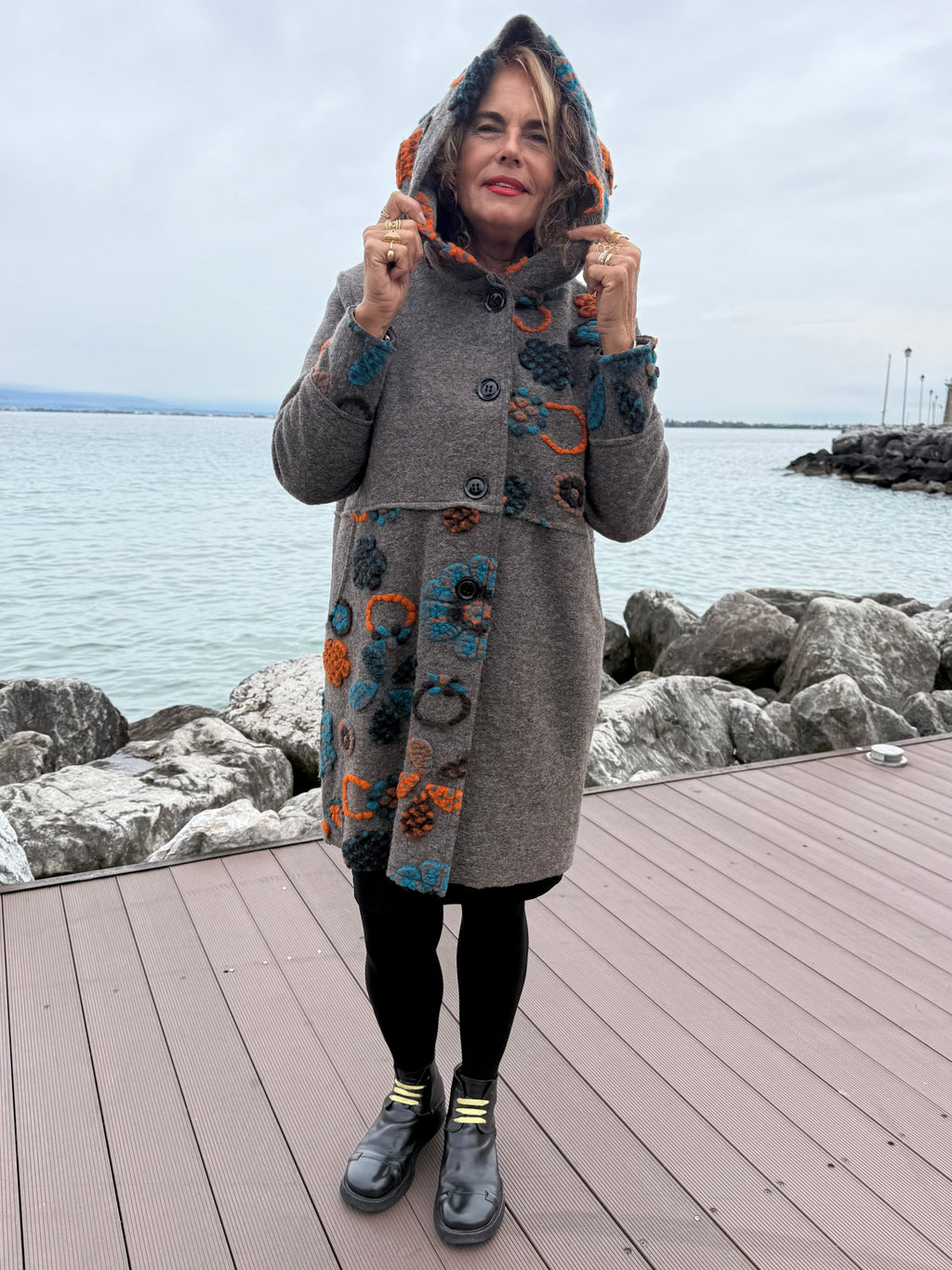 CAPPOTTO LANA COTTA MALMÖ TORTORA