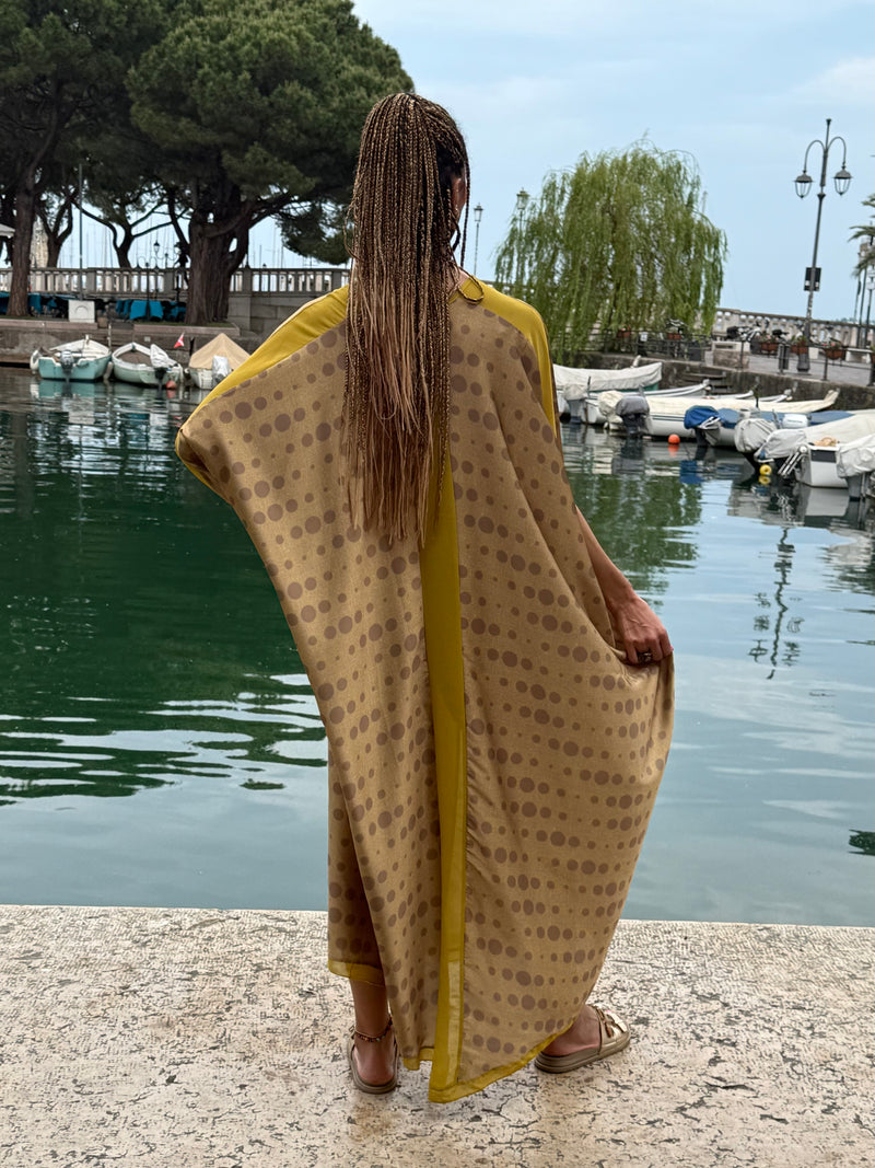 Kaftano Sefora giallo & ocra