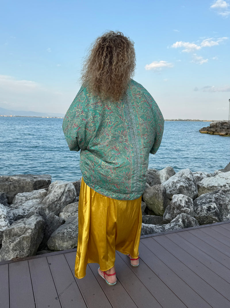 Kimono Menta corto