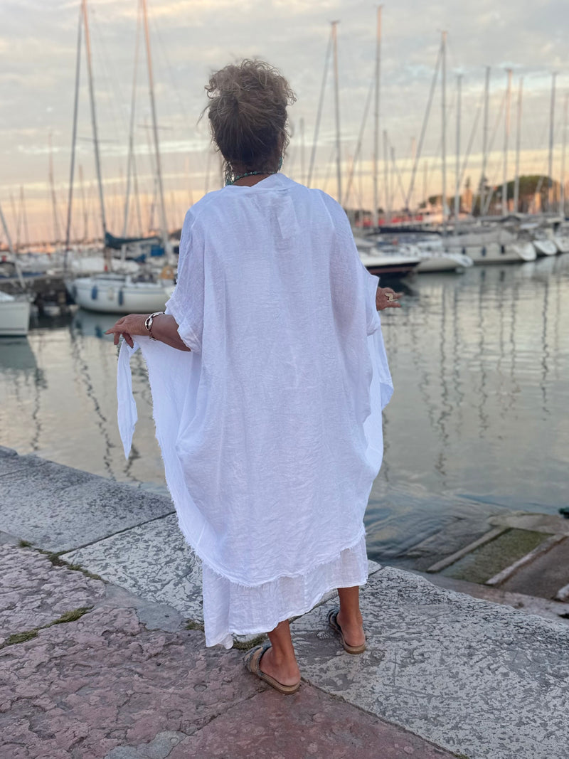SPOLVERINO NODO BIANCO IN LINO