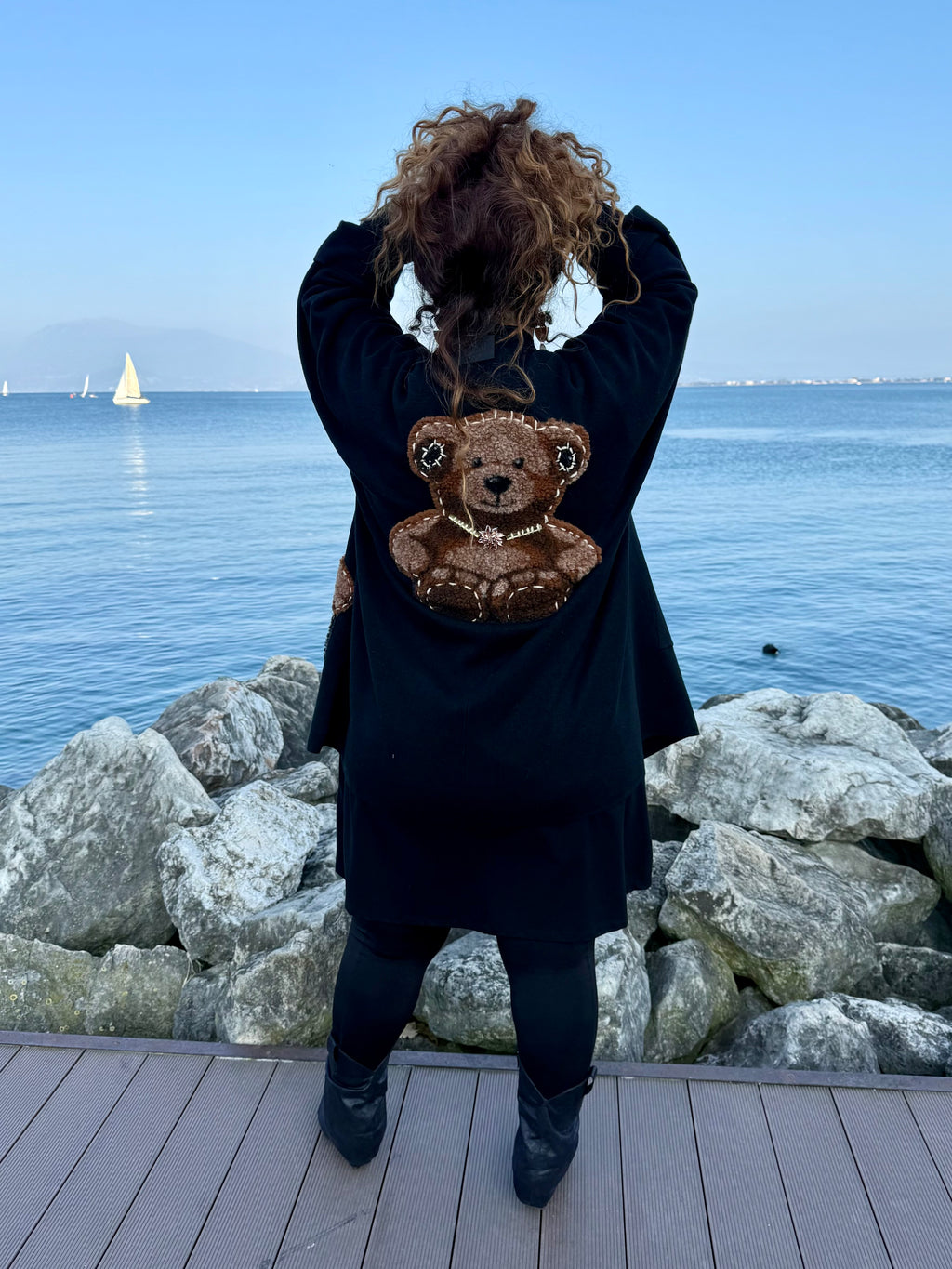 CARDIGAN ORSETTI NERO