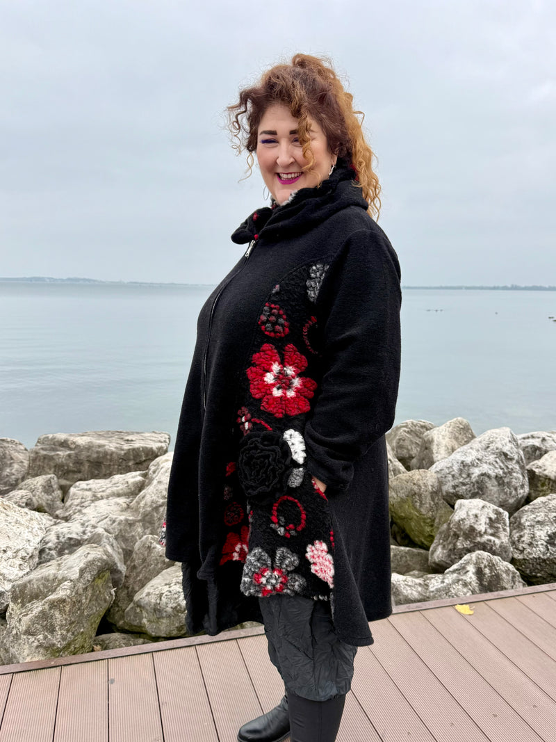 CAPPOTTO LANA COTTA KARLSTAD NERO