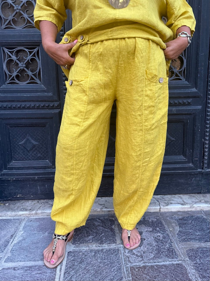 PANTALONI NOA DENIM BLUIN LINO
