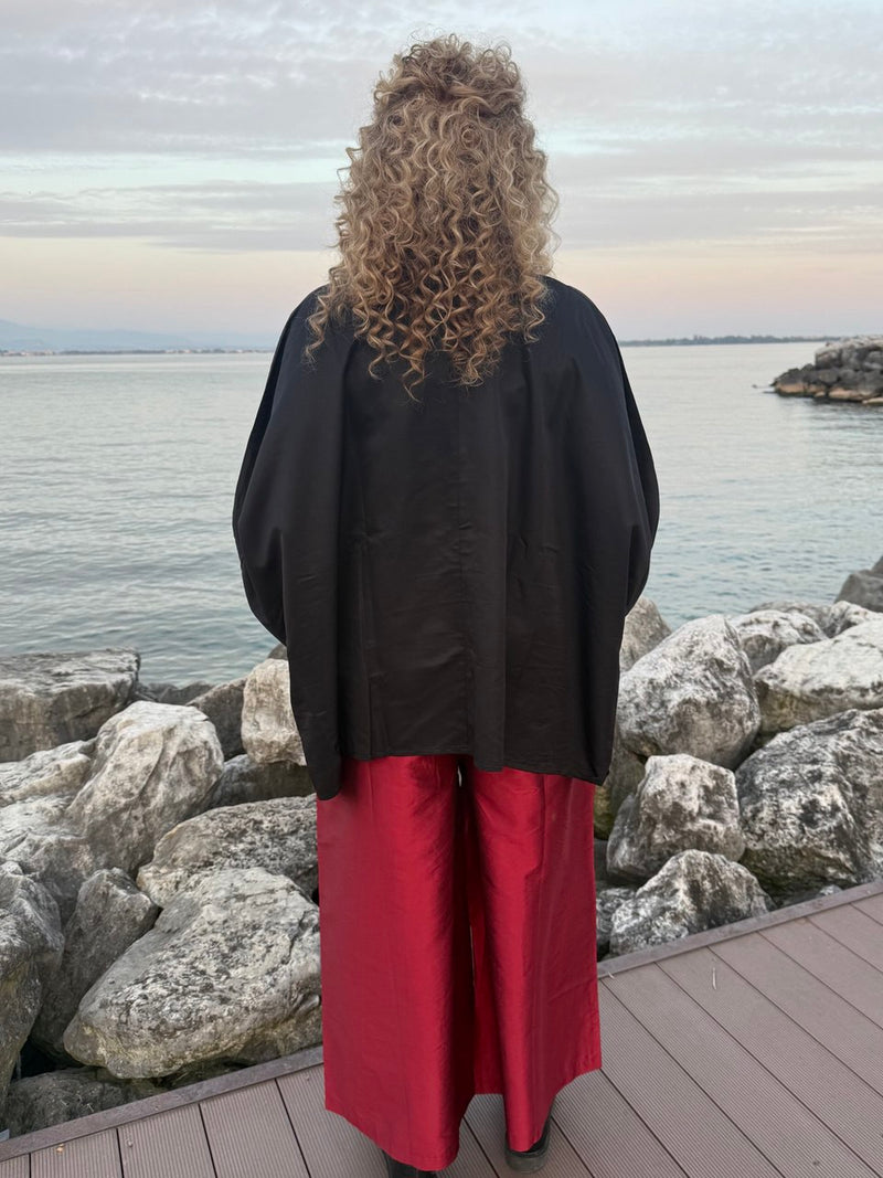 CAMICIA WAVE NERA
