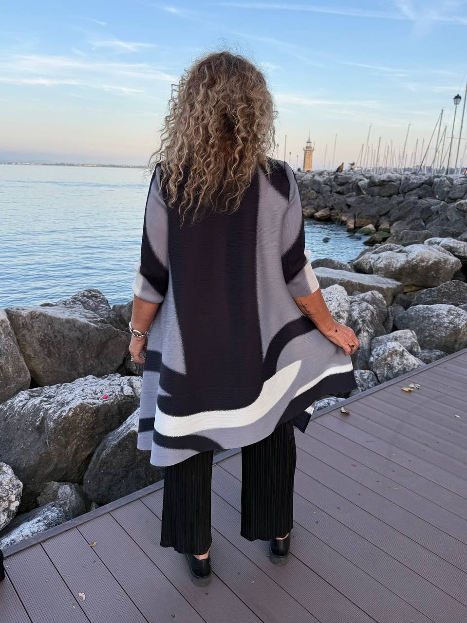 PANTALONI SIGARETTA PLISSÉ