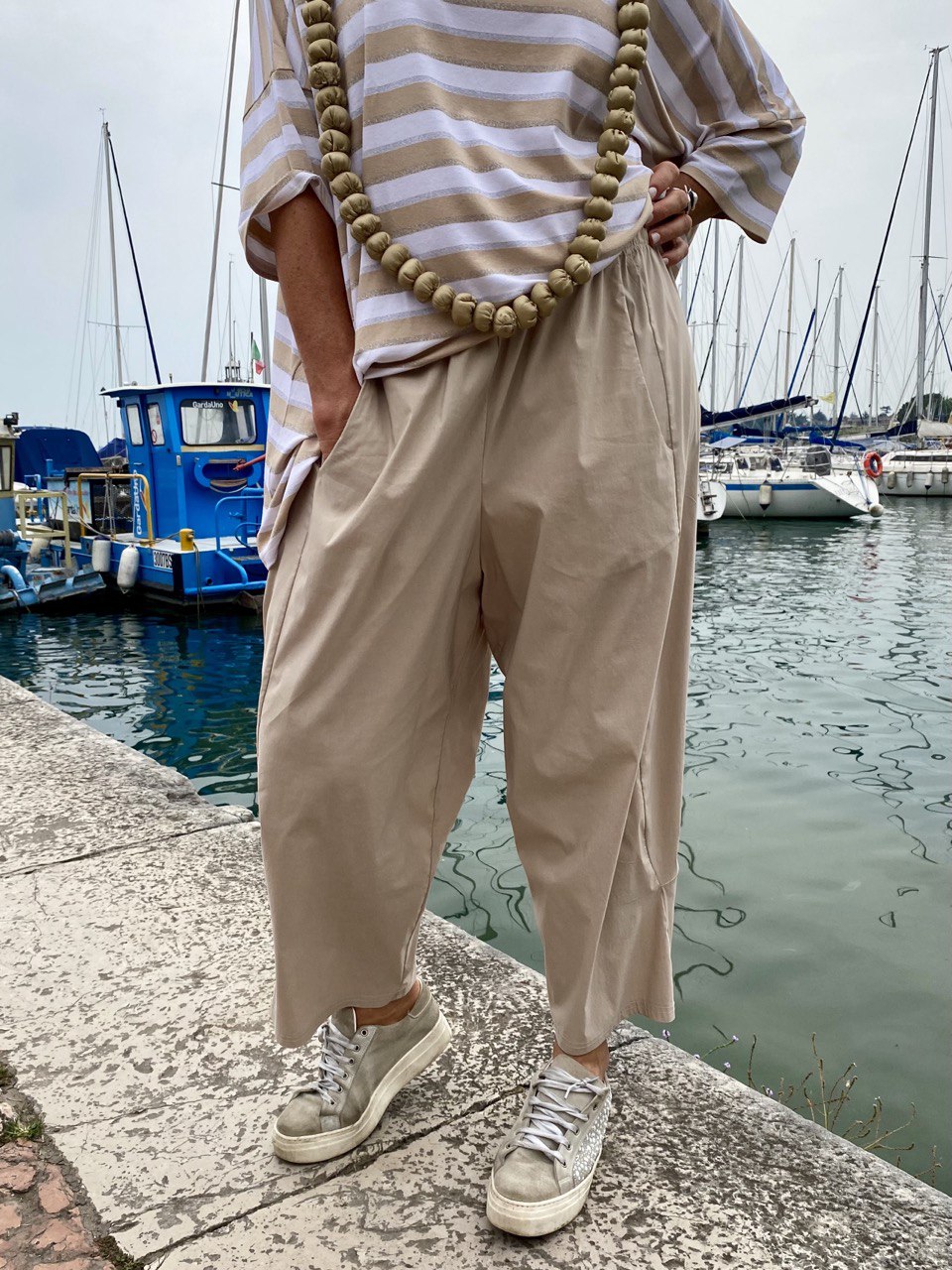 PANTALONI TITA BEIGE