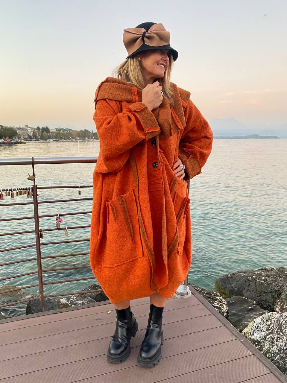 CAPPOTTO ETNIC ARANCIONE