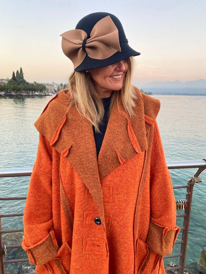 CAPPOTTO ETNIC ARANCIONE