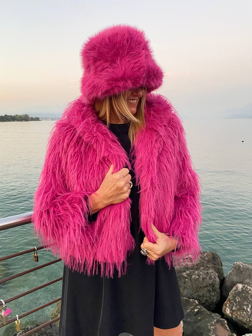 GIACCA TEDDY FUCSIA