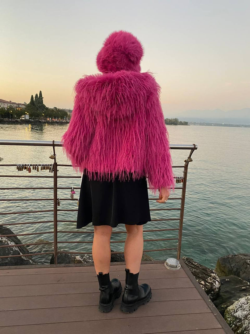 GIACCA TEDDY FUCSIA