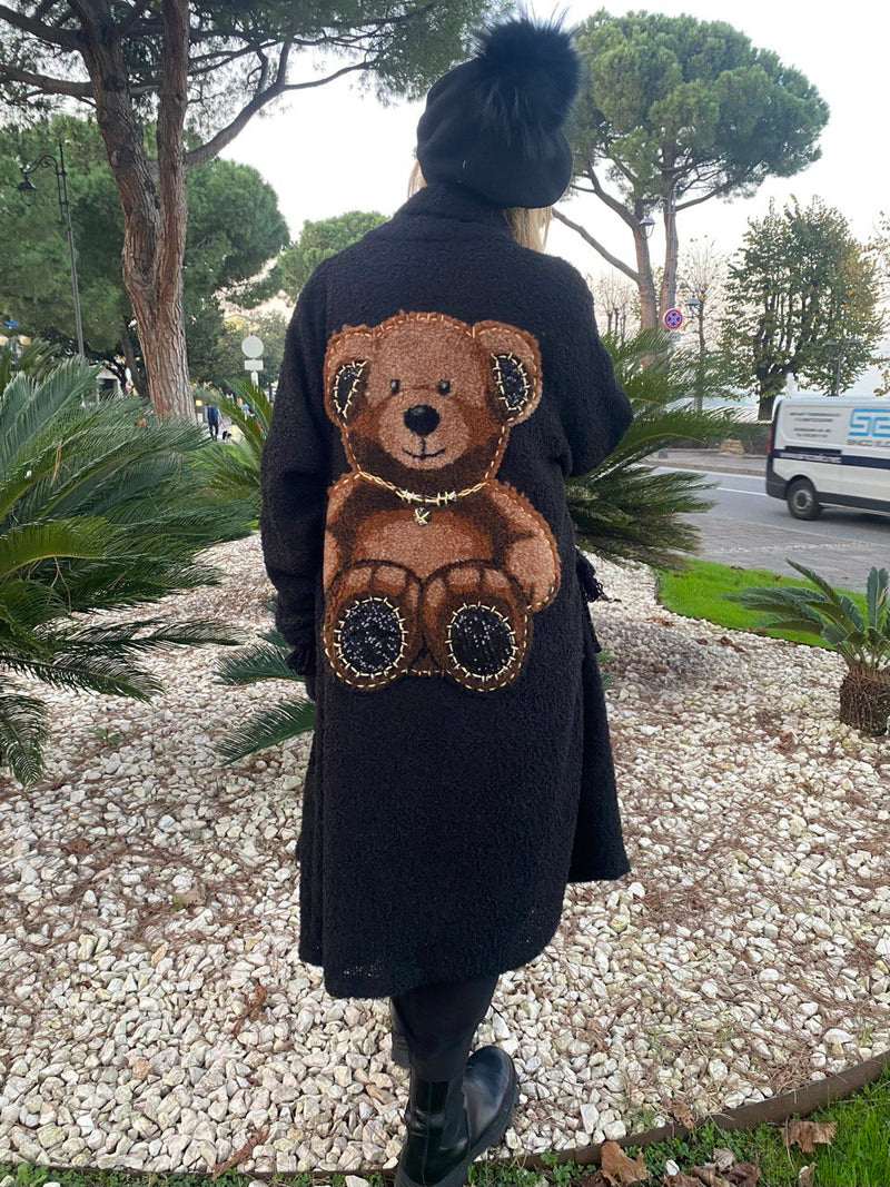 CAPPOTTO BOUCLÉ NERO