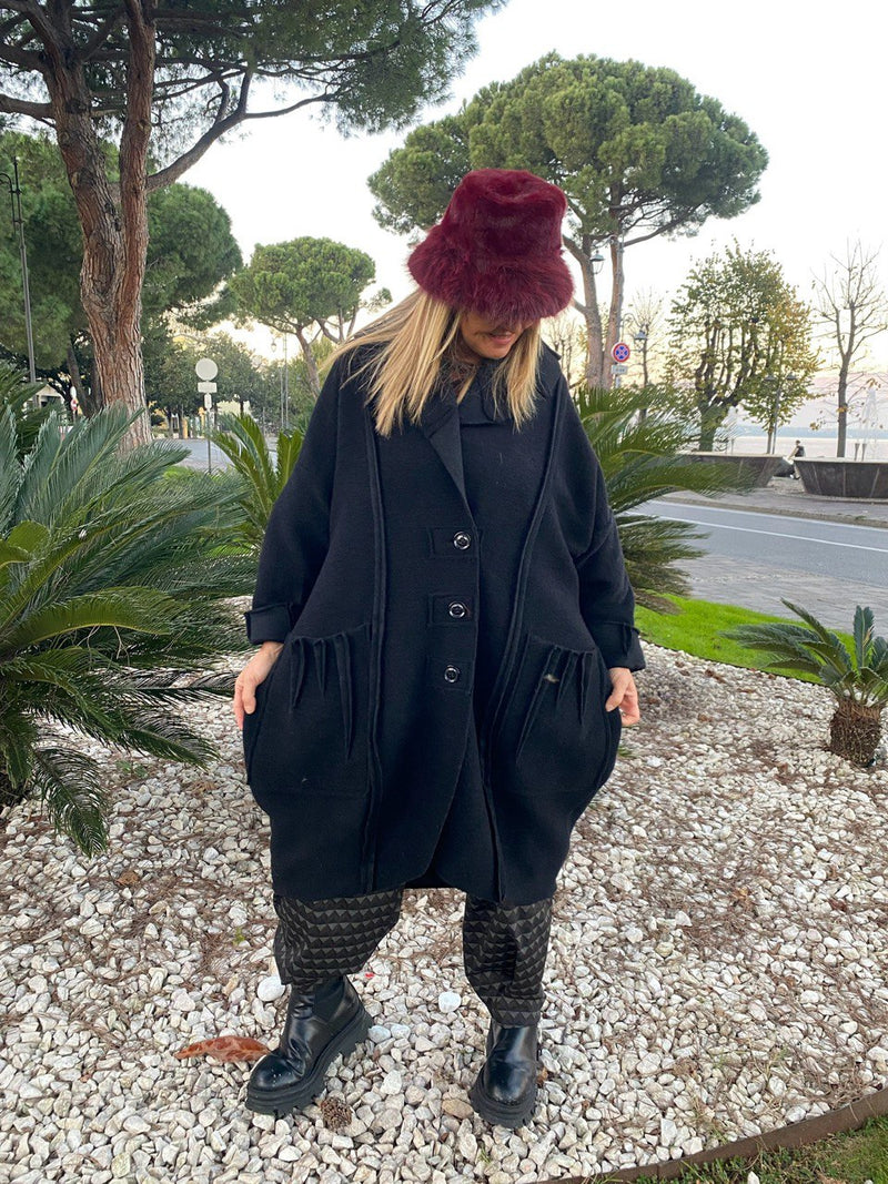 CAPPOTTO ETNIC NERO