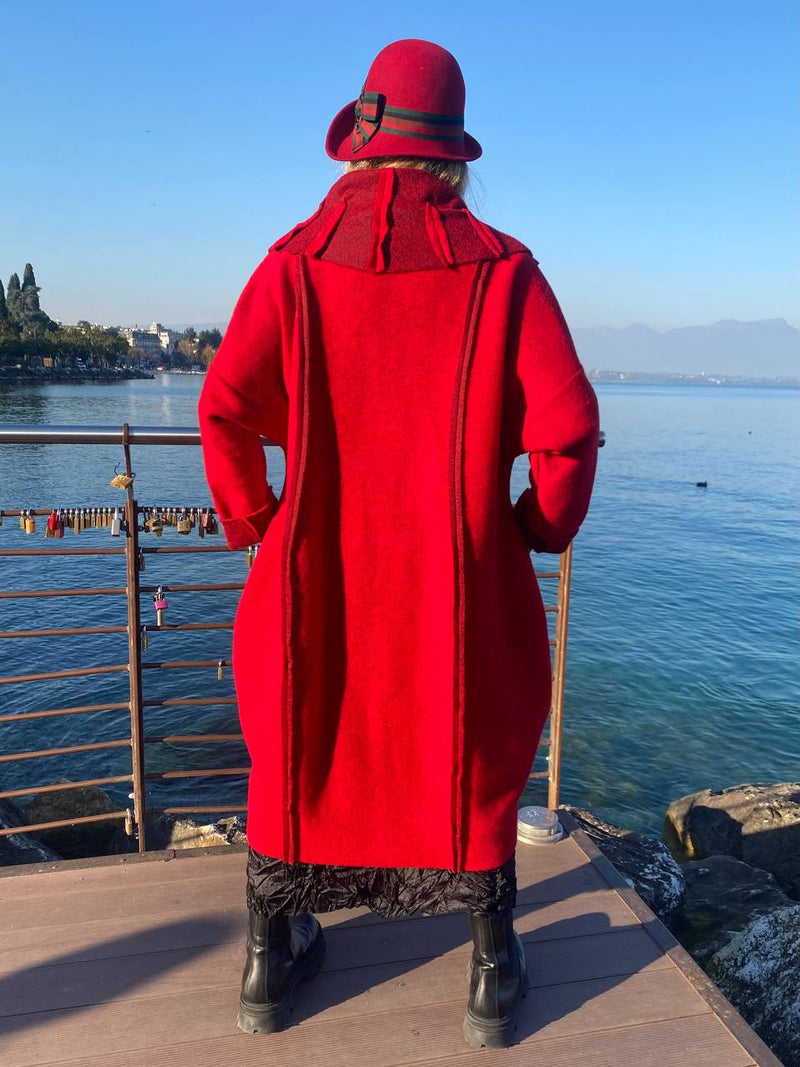 CAPPOTTO ETNIC ROSSO