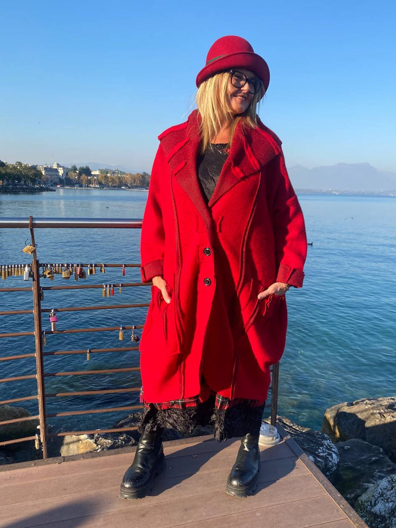 CAPPOTTO ETNIC ROSSO