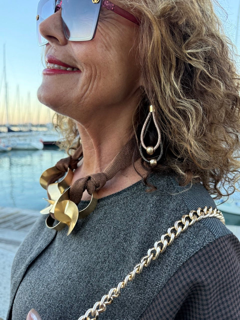 COLLANA RETE E SFERA