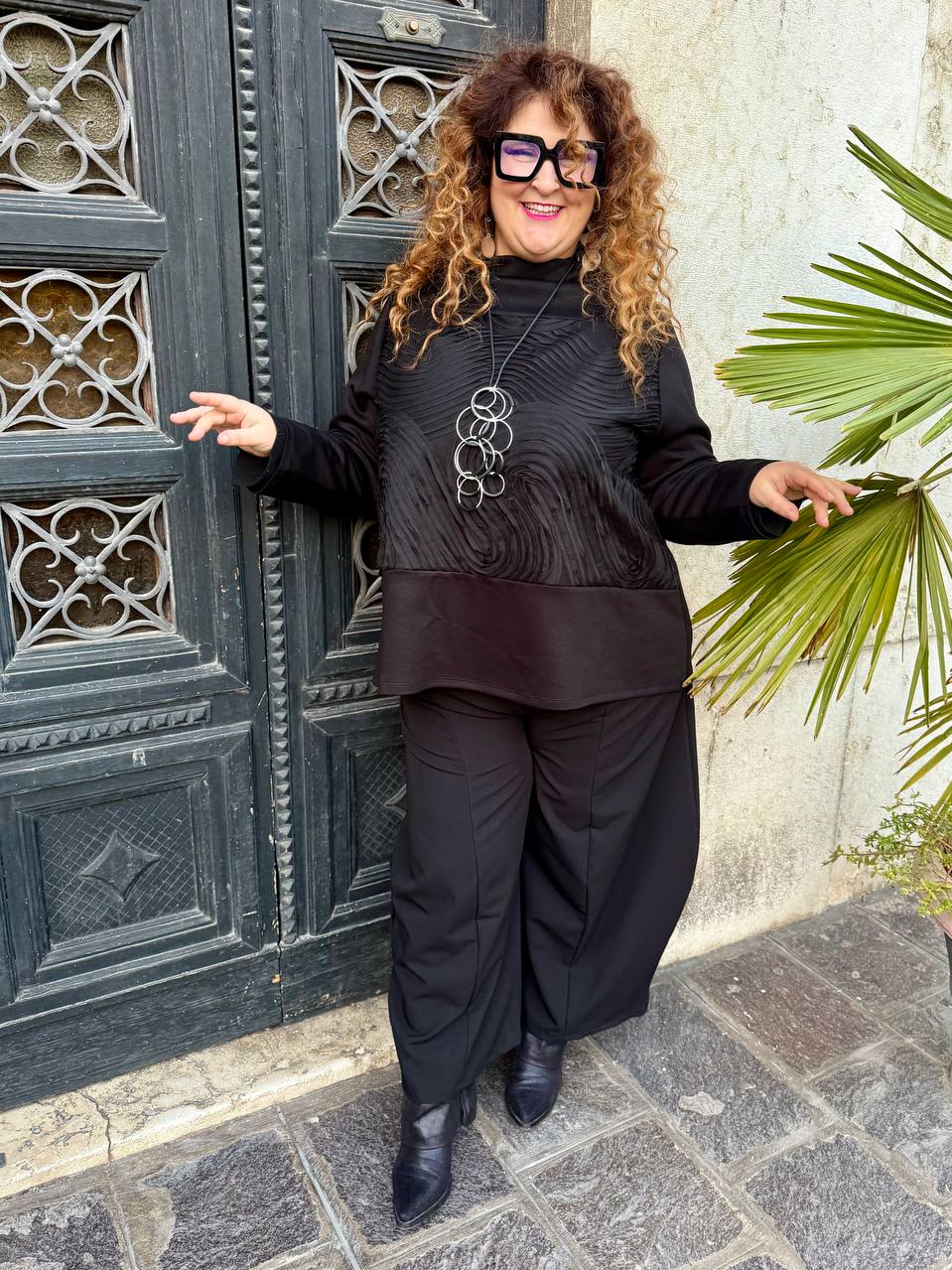 COMPLETO GEOMETRIE NERO