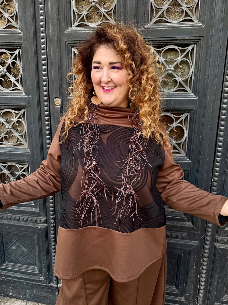 COMPLETO GEOMETRIE CIOCCOLATO