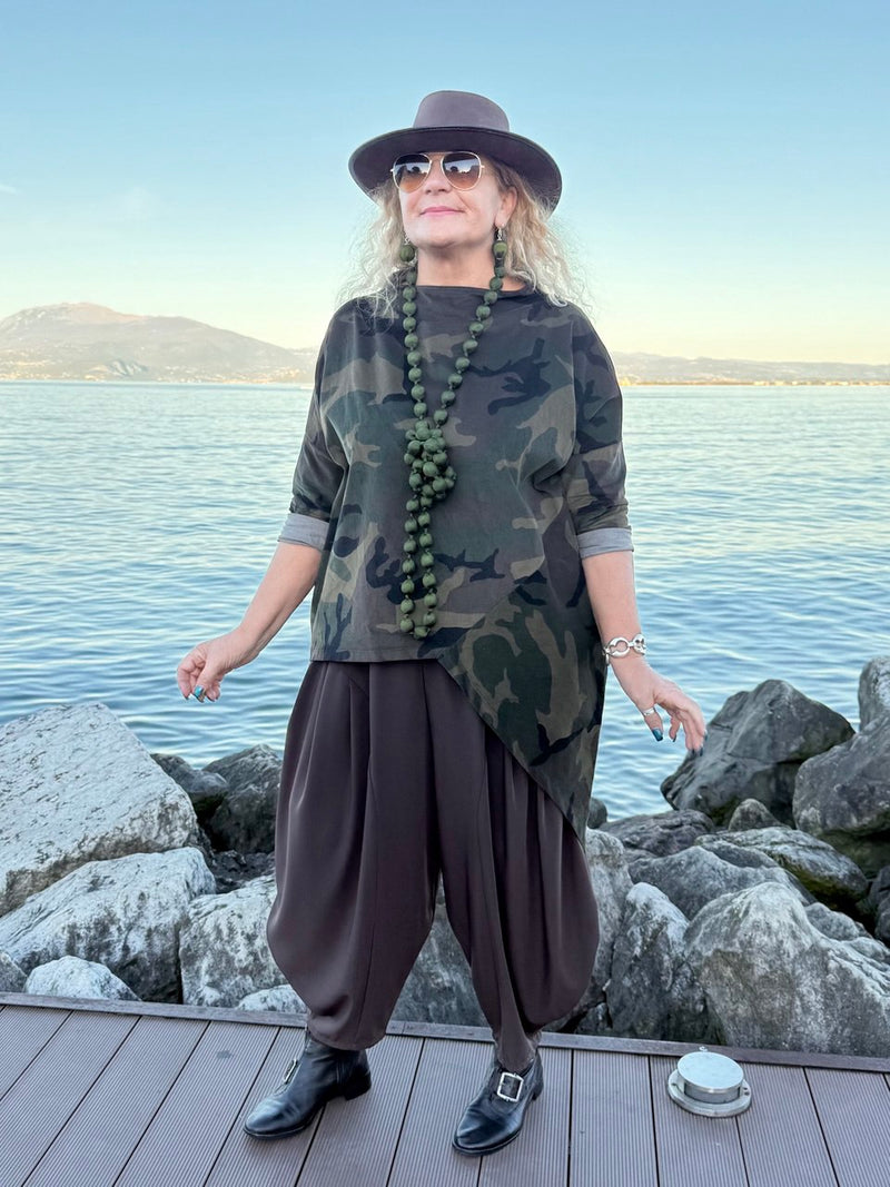 BLUSA MIMETICA A COSTINE