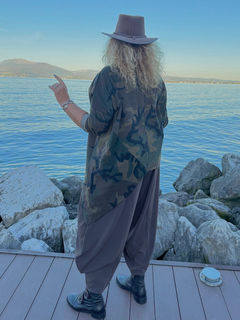 BLUSA MIMETICA A COSTINE