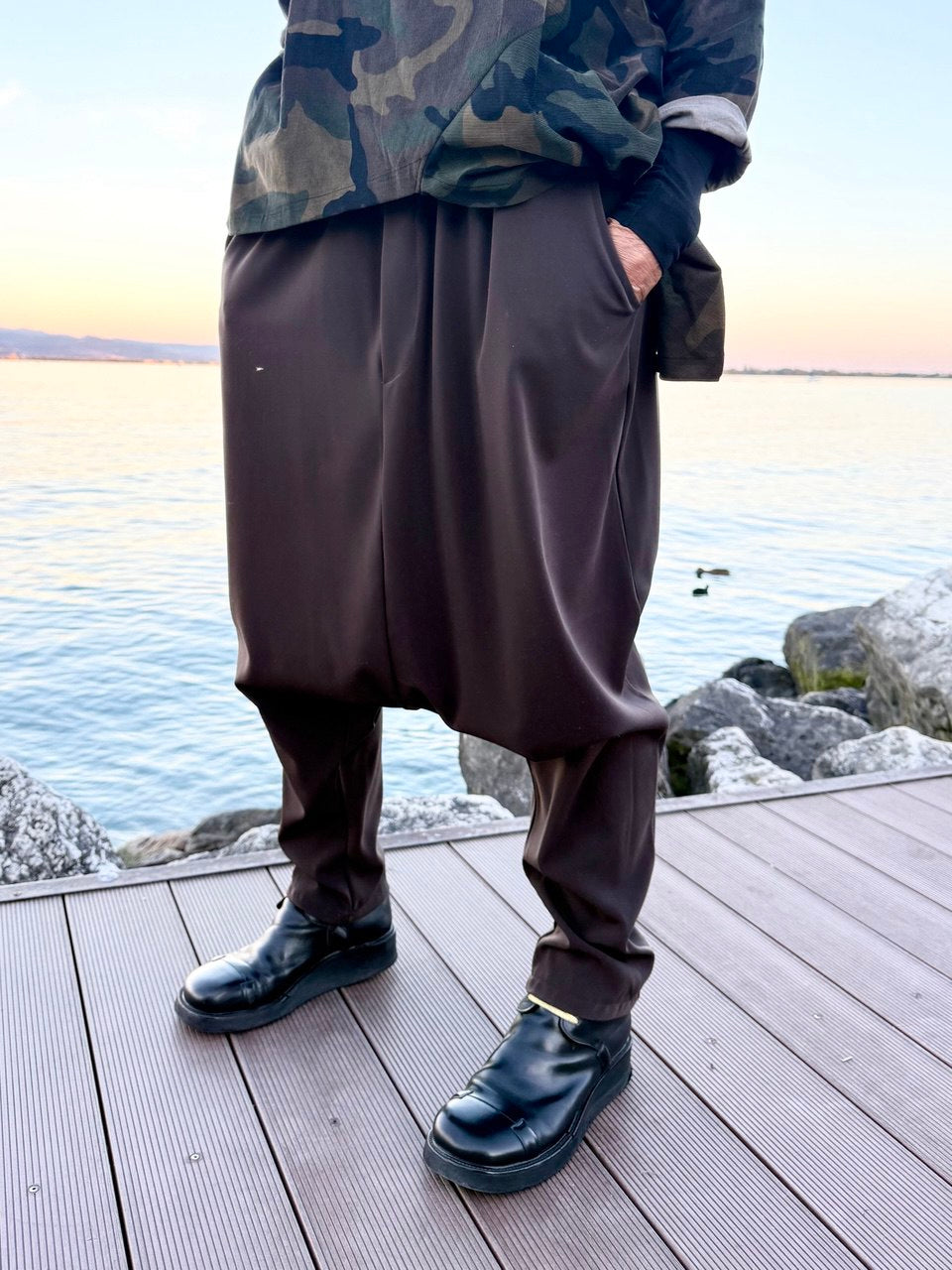 PANTALONI HORSE CIOCCOLATO