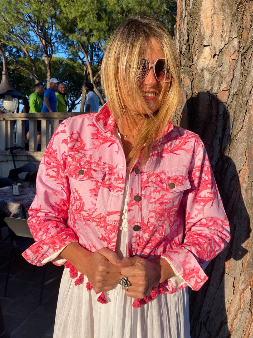 GIUBBINO JEANS ROSA