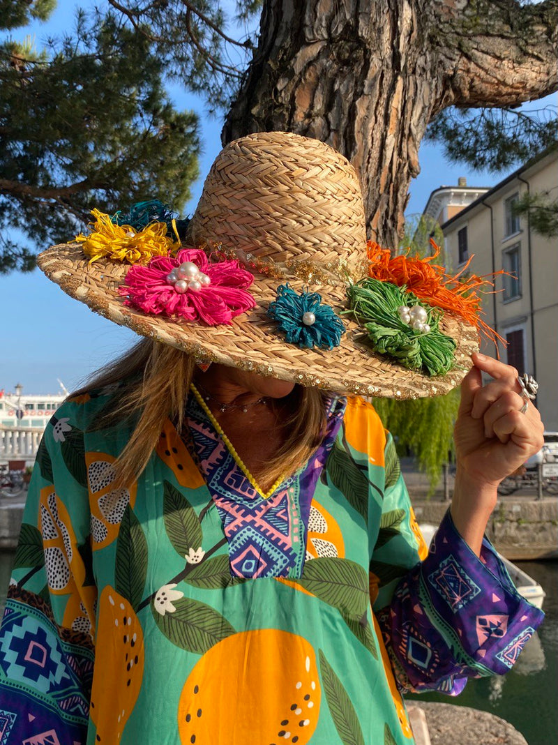 CAPPELLO IN PAGLIA FIORITO 2