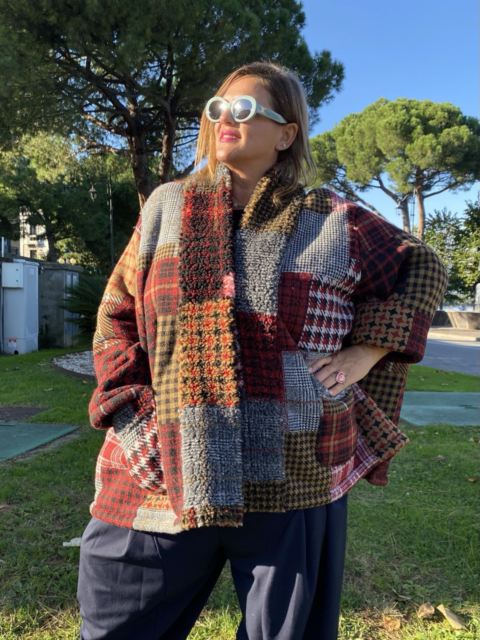 CAPPOTTO CORTO PATCHWORK