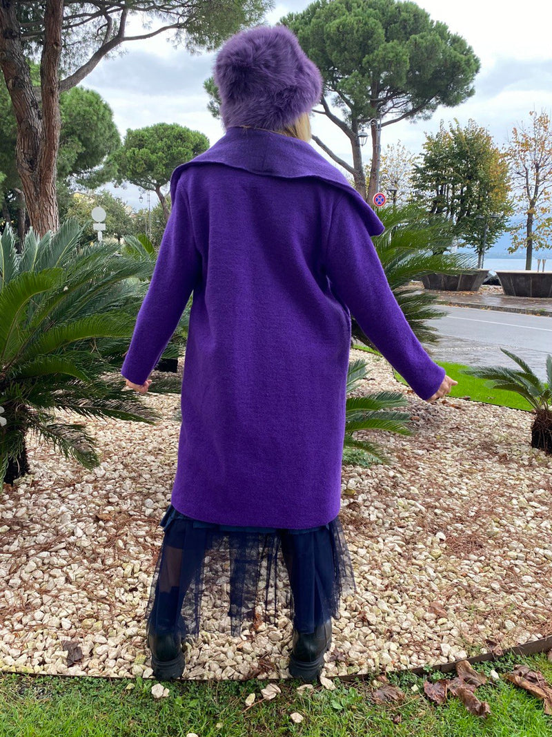 CAPPOTTO / CARDIGAN PARIGI VIOLA