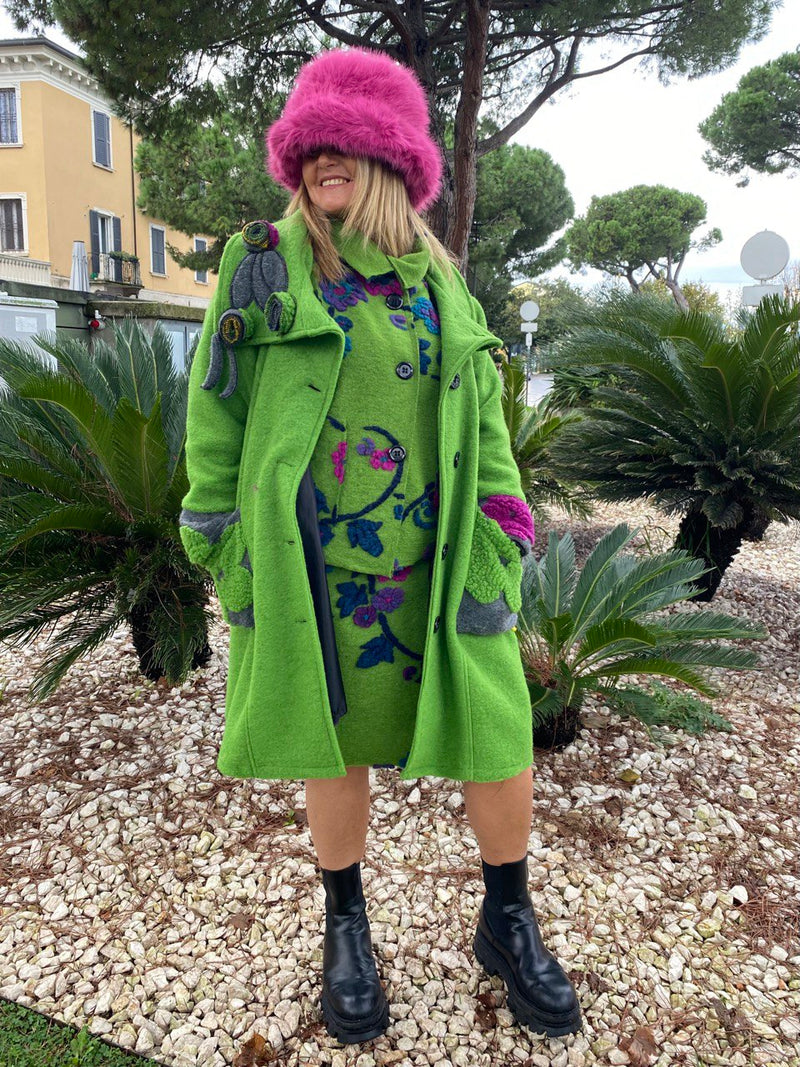 GIACCA E GONNA DORIS VERDE LIME