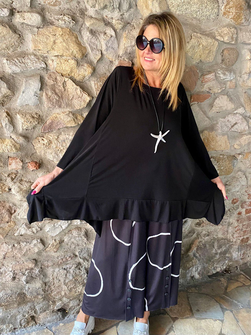 Blusa Milena nera